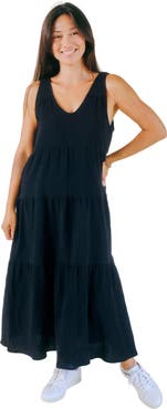 POPLINEN Teresa Tiered Tank Dress