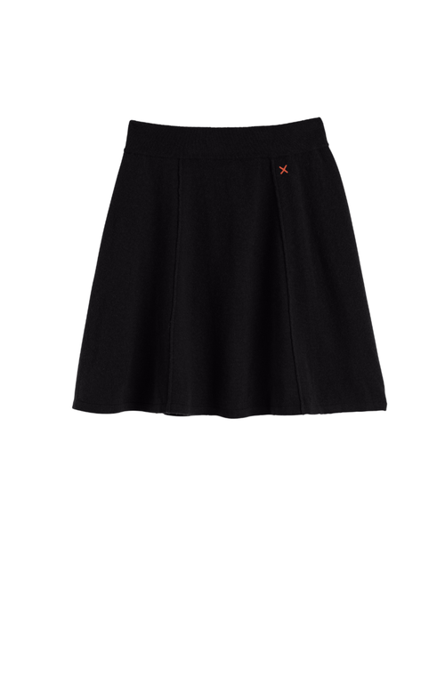 Chinti & Parker Wool-cashmere Mini Skirt In Black
