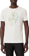 John Varvatos Watercolor Skull Graphic T-Shirt