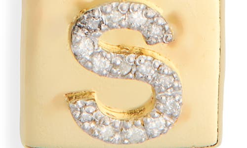 Meshmerise Diamond Padlock Initial Pendant Necklace