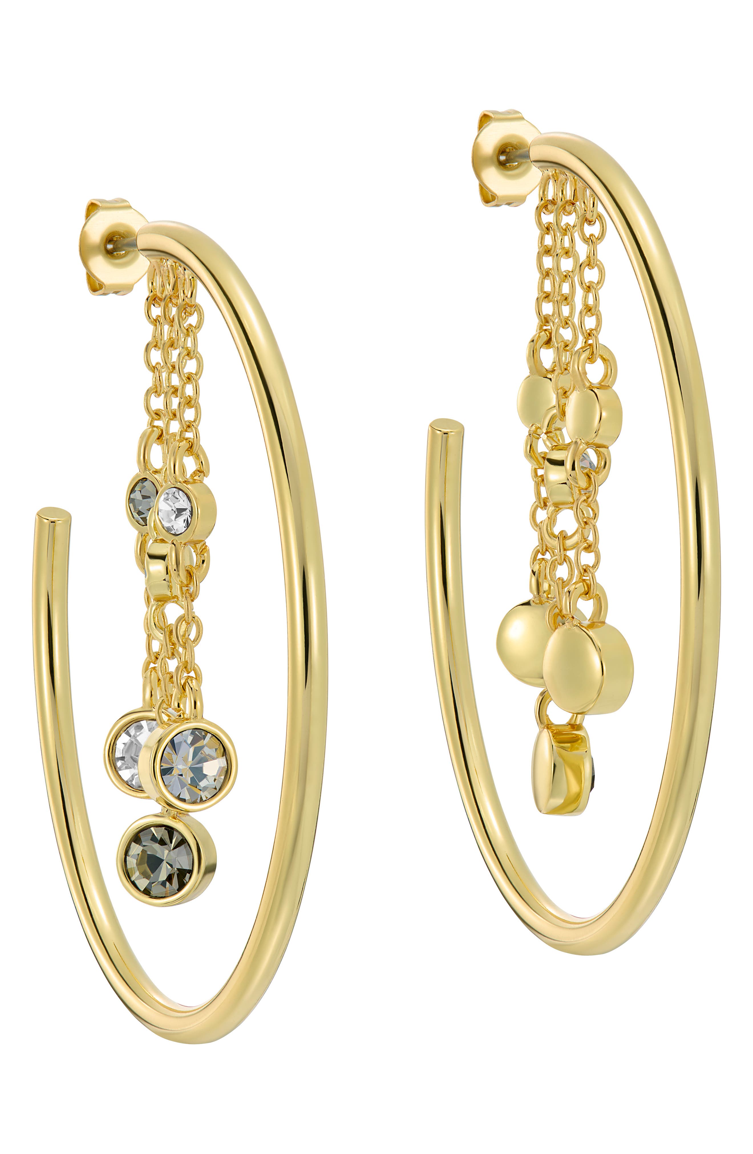 Ted Baker Cassidy Cascade Hoop Earrings In Gold
