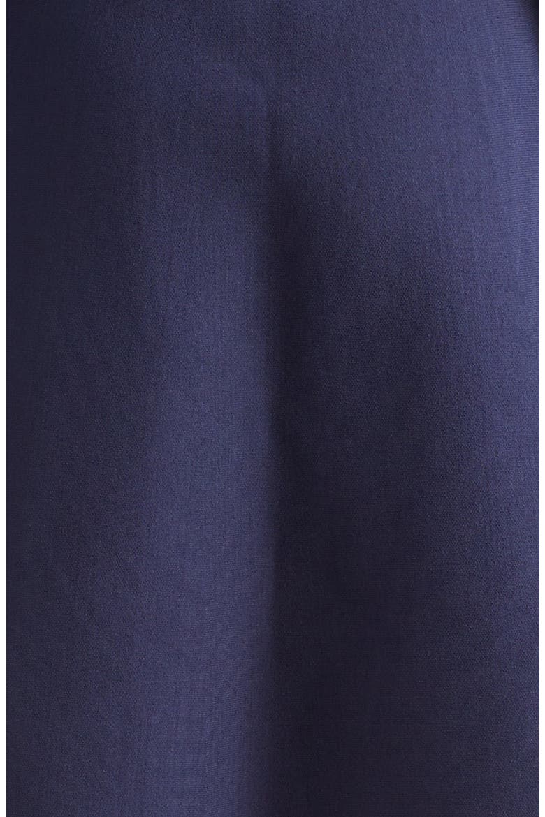 Peony Metallic Jacquard Long Sleeve Fit & Flare Dress, Alternate, color, NAVY
