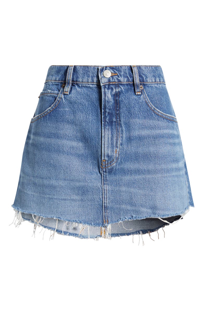 FRAME The Cutoff Denim Miniskirt, Alternate, color, 