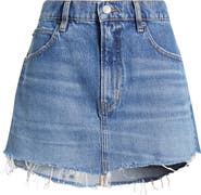 FRAME The Cutoff Denim Miniskirt