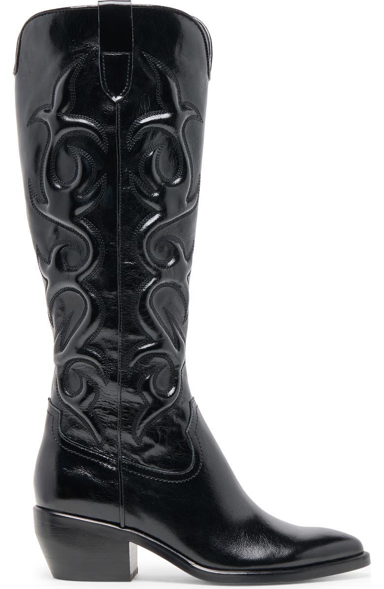 Dolce Vita Mirla Western Boot, Alternate, color, Black Leather
