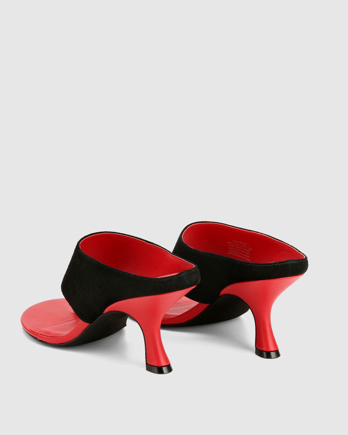 Naked Wolfe Mercer Black Suede, Alternate, color, Black/Red