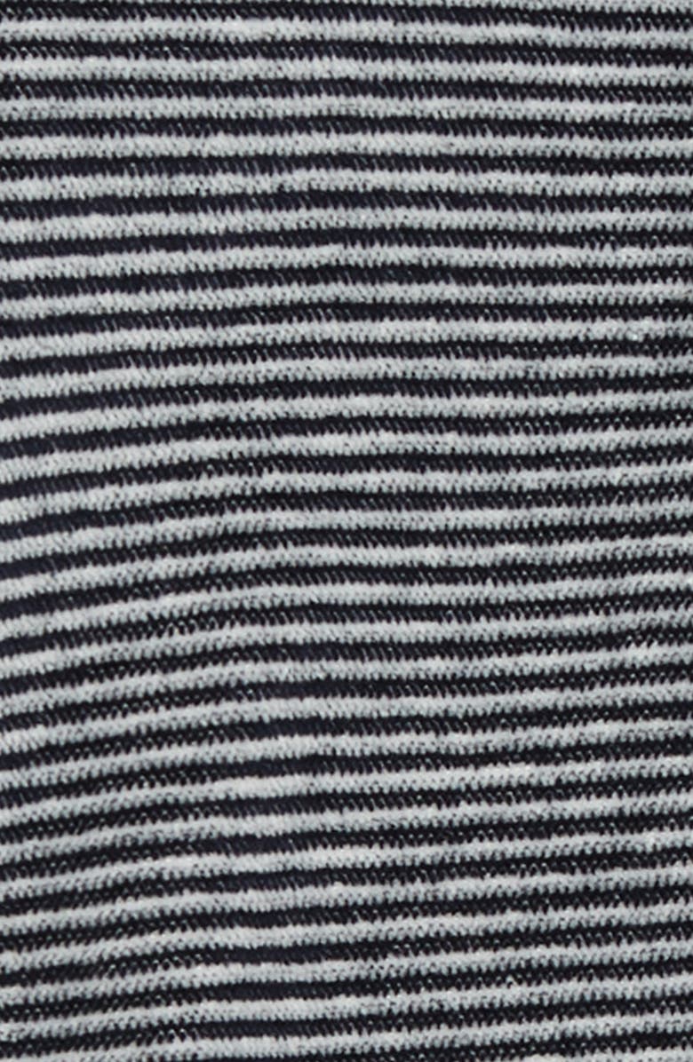 Petit Bateau Stripe Velour Footie, Alternate, color, 