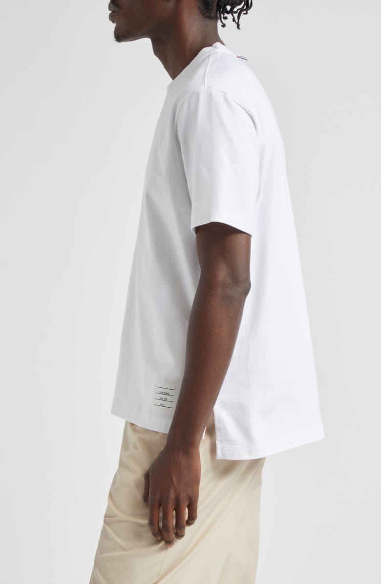 Thom Browne Rose Cotton Graphic T-Shirt, Alternate, color,