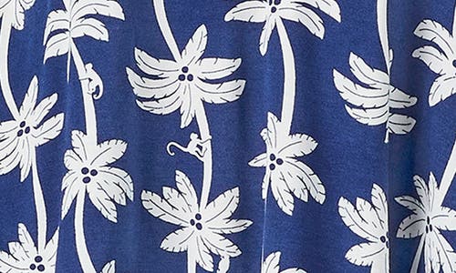 Kate Spade New York Ric Rac Pajama Set In Blue/white