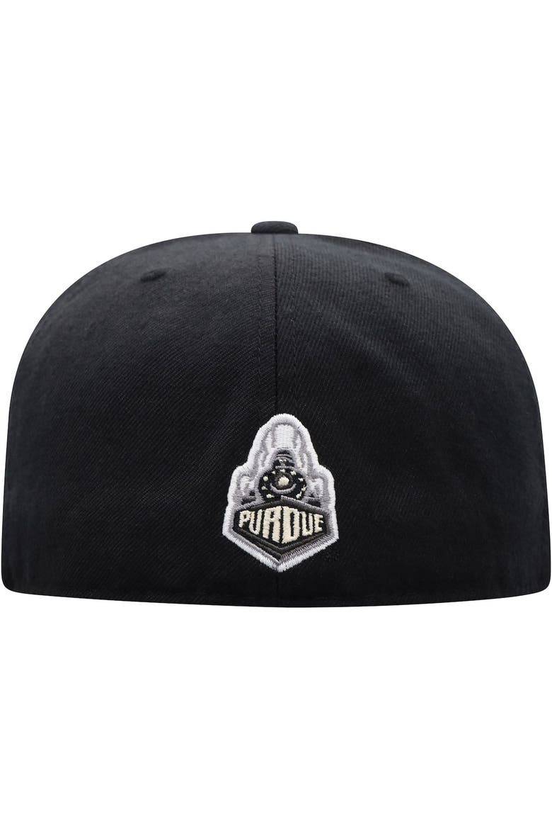 Men's Top of the World Black Purdue Boilermakers Team Color Fitted Hat, Alternate, color, Black