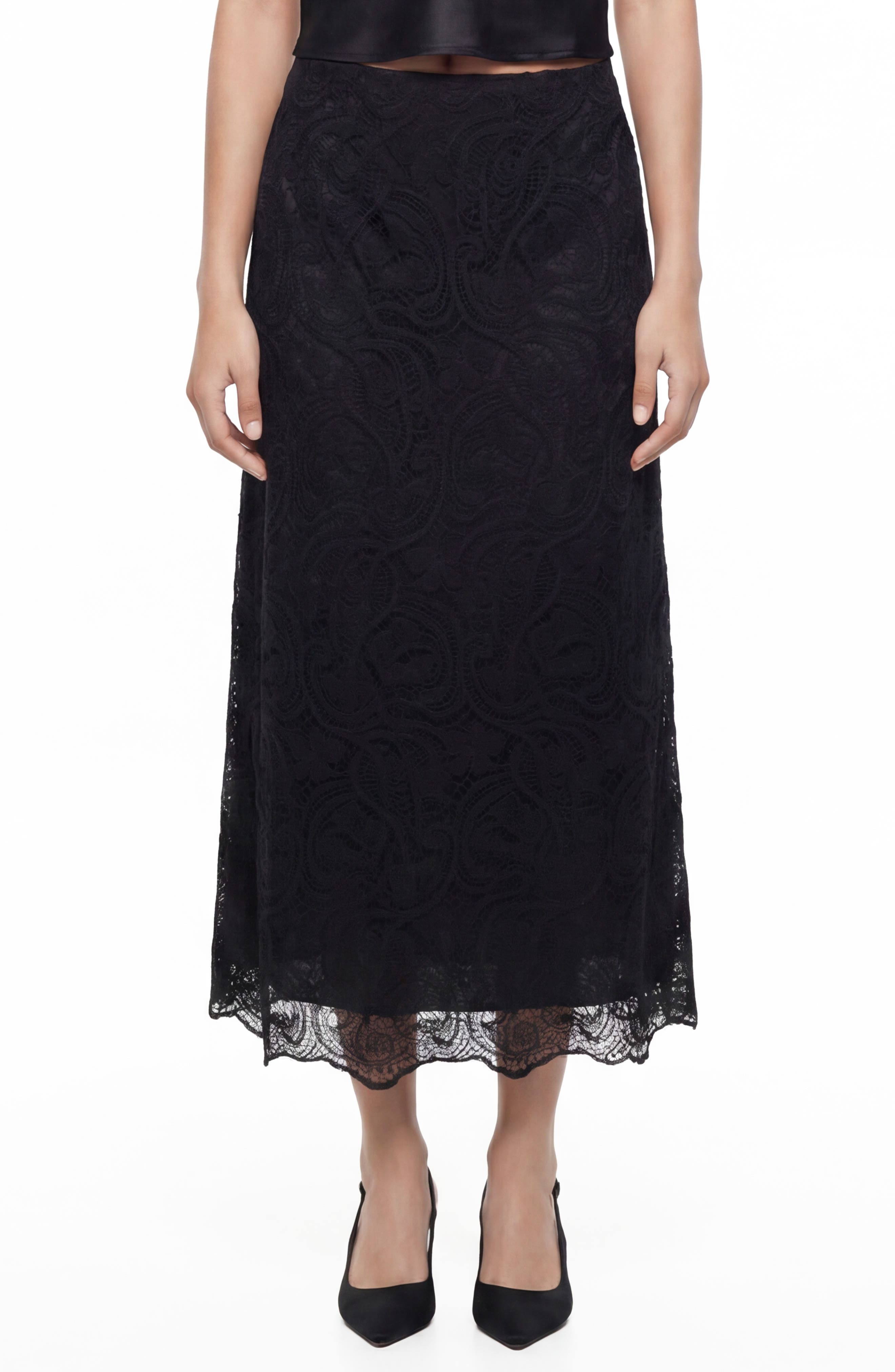 Love By Design Antonia Lace Midi Skirt