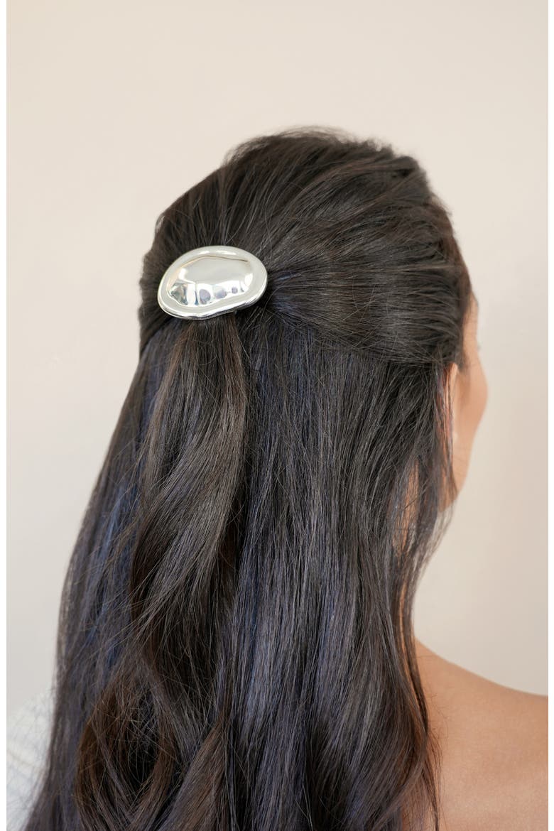 Noble Nugget Hair Pin, Alternate, color, SILVER