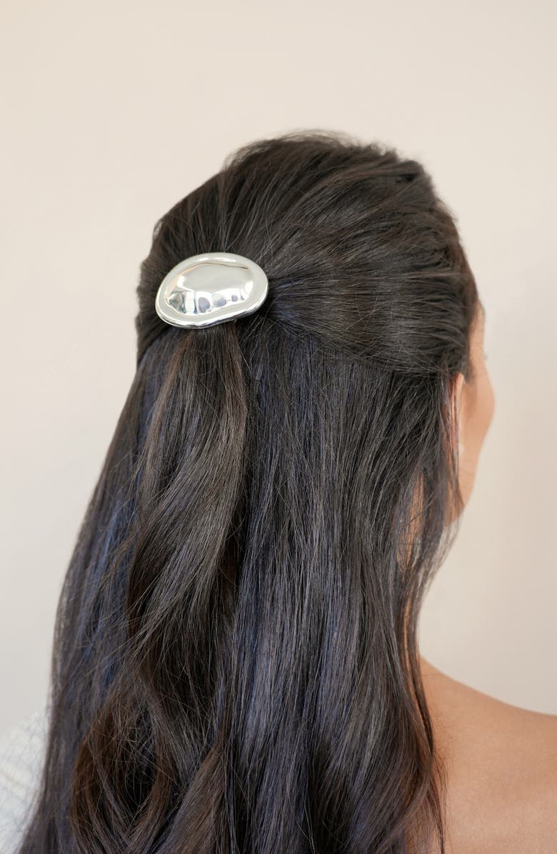 Ettika Noble Nugget Hair Pin, Alternate, color, Silver