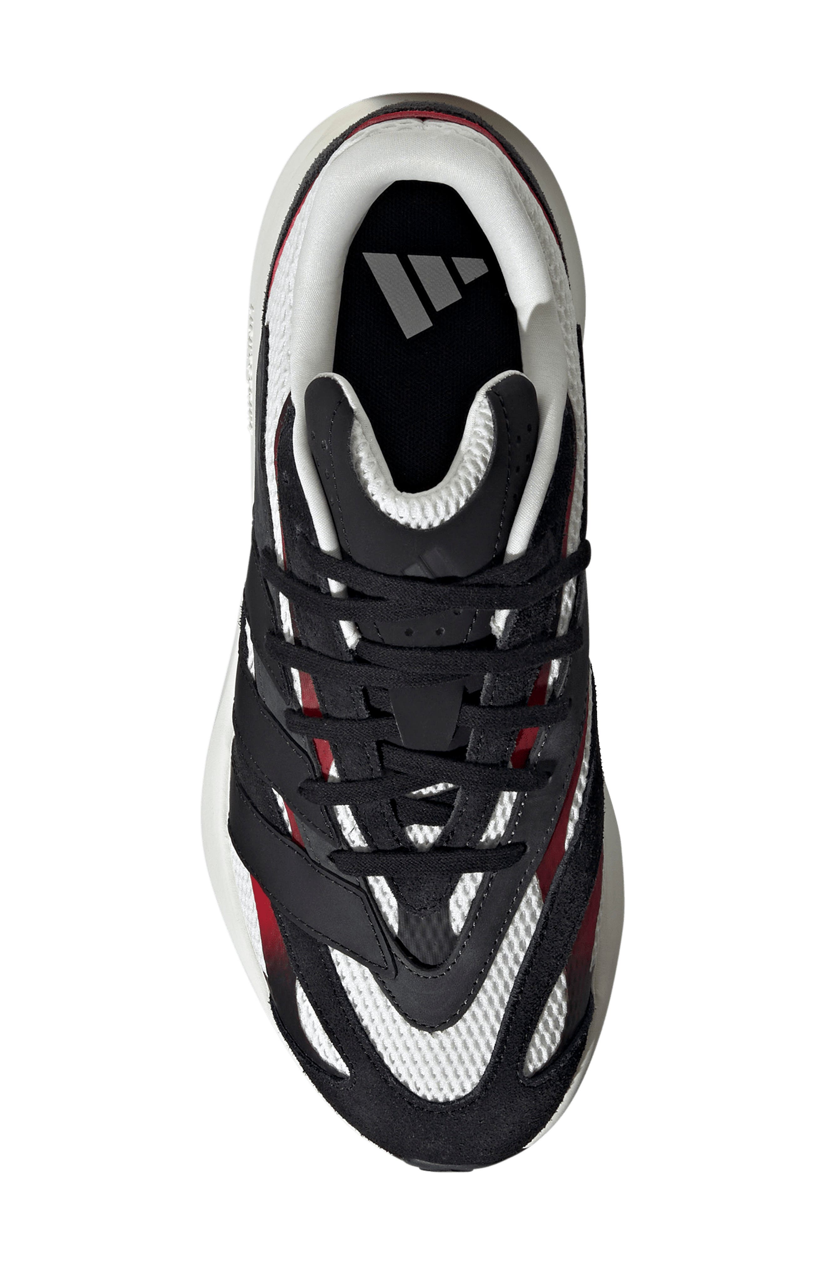 adidas Lightblaze Sneaker, Alternate, color, Core Black/ Scarlet/ White