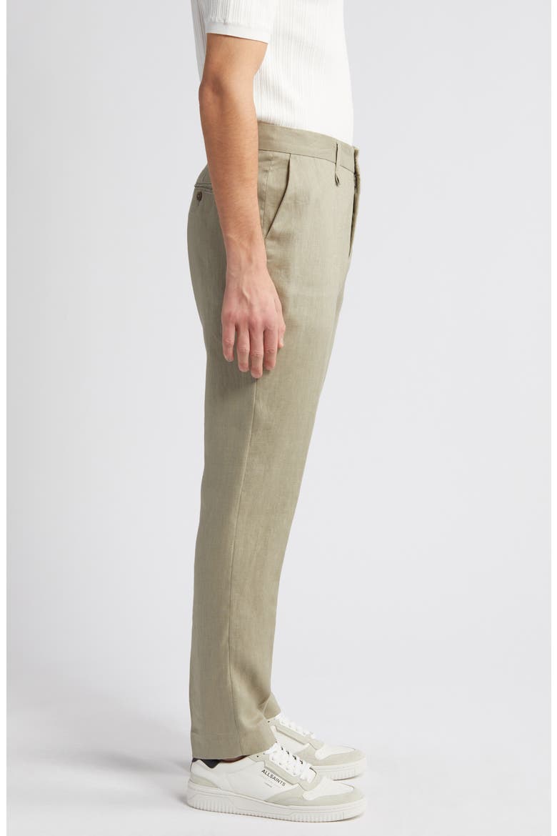 Smart Linen Pants, Alternate, color, PALE KHAKI