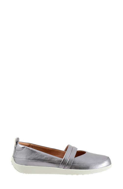 Softwalk ® Devon Mary Jane Flat In Pewter