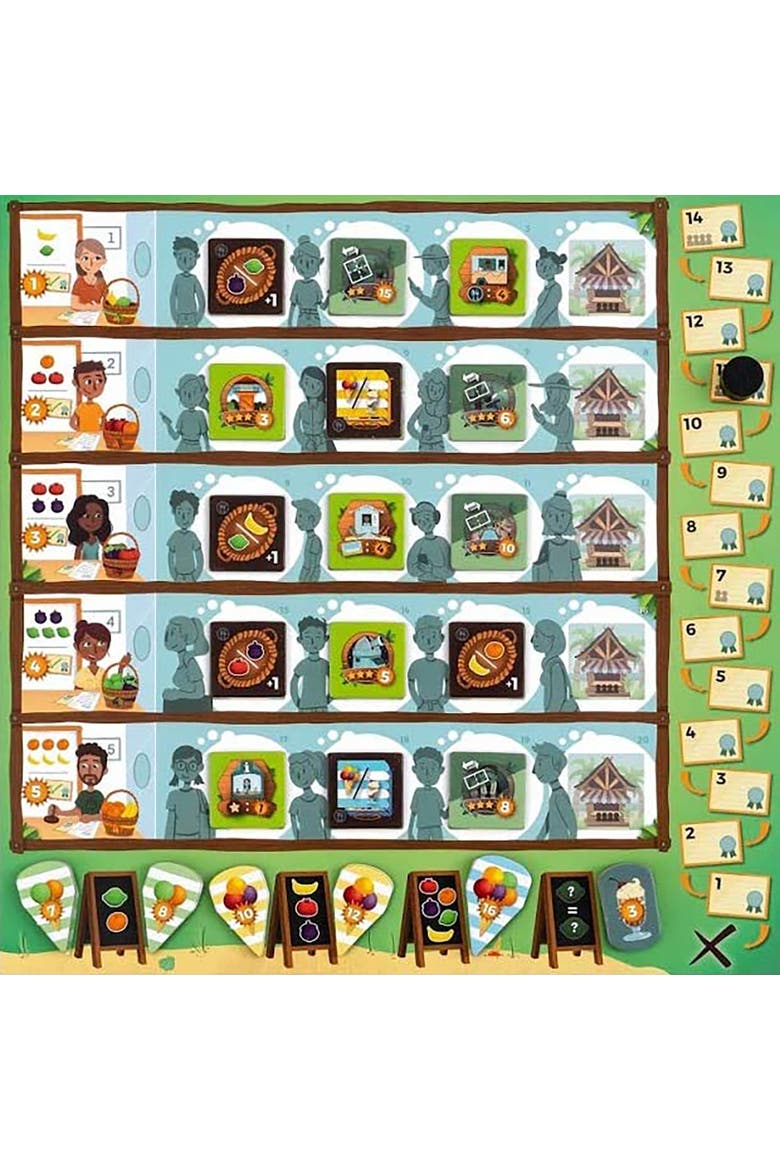Juicy Fruits Strategy Board Game, Alternate, color, Multicolored