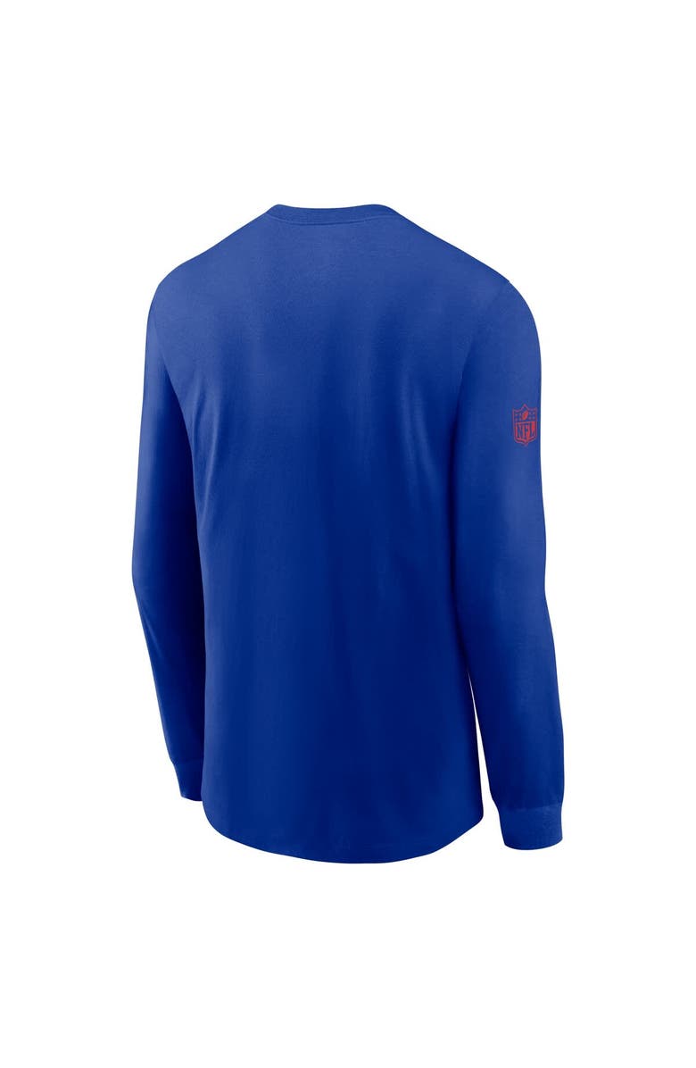 Nike Men's Nike Royal Buffalo Bills Sideline Performance Long Sleeve T-Shirt, Alternate, color, Royal