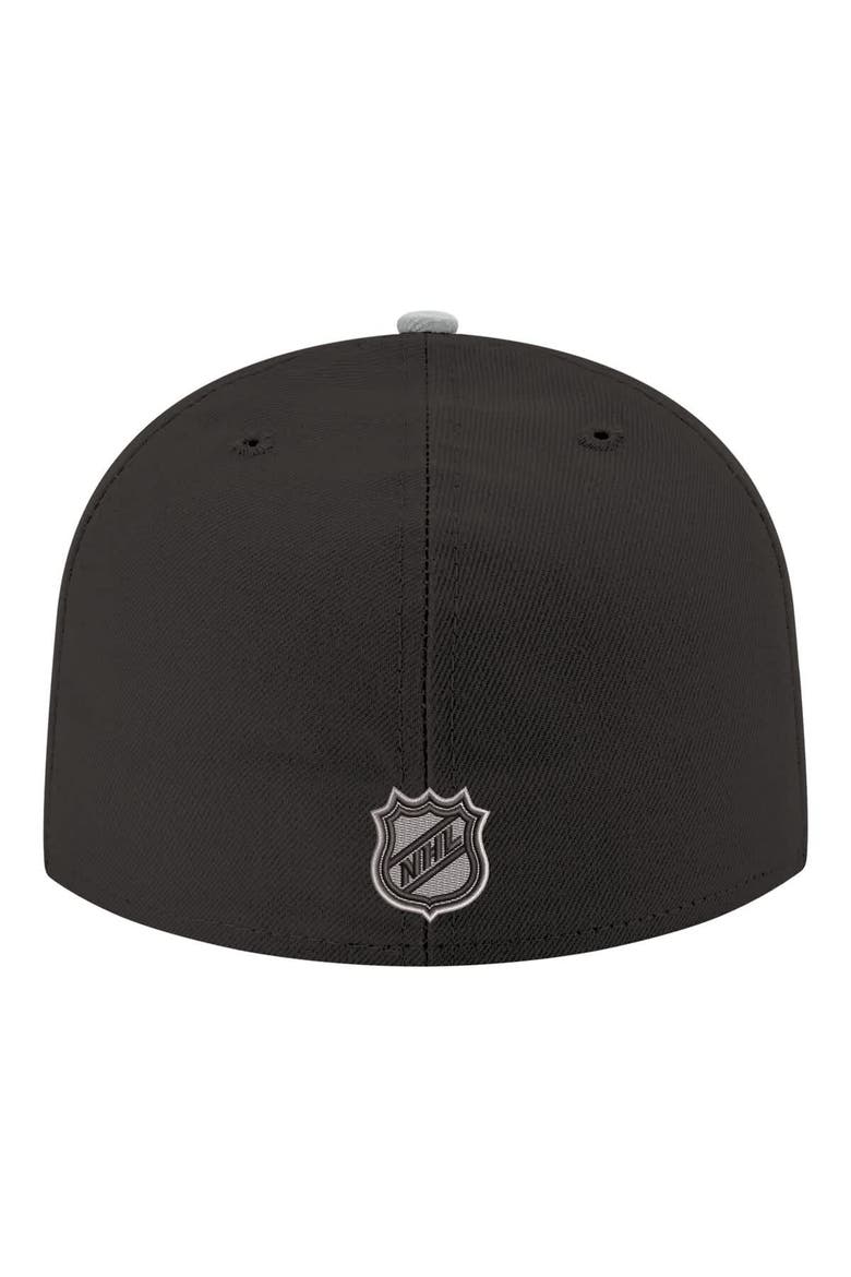 Men's New Era  Black Los Angeles Kings Core Logo Two-Tone 59FIFTY Fitted Hat, Alternate, color, Black
