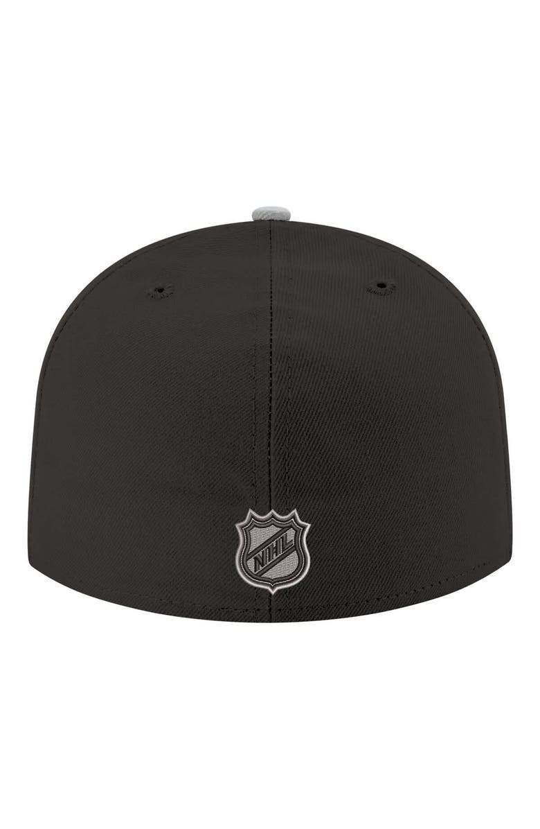 New Era Men's New Era  Black Los Angeles Kings Core Logo Two-Tone 59FIFTY Fitted Hat, Alternate, color, Black