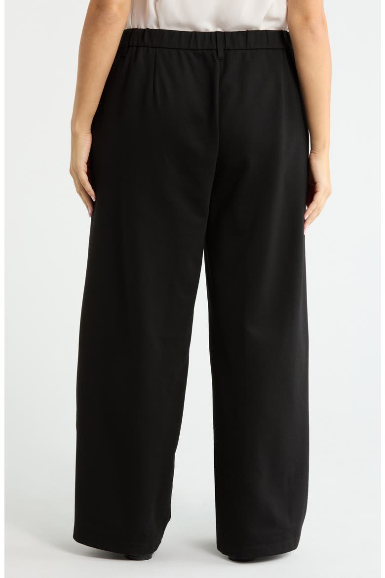 High Waist Wide Leg Pants, Alternate, color, BLACK