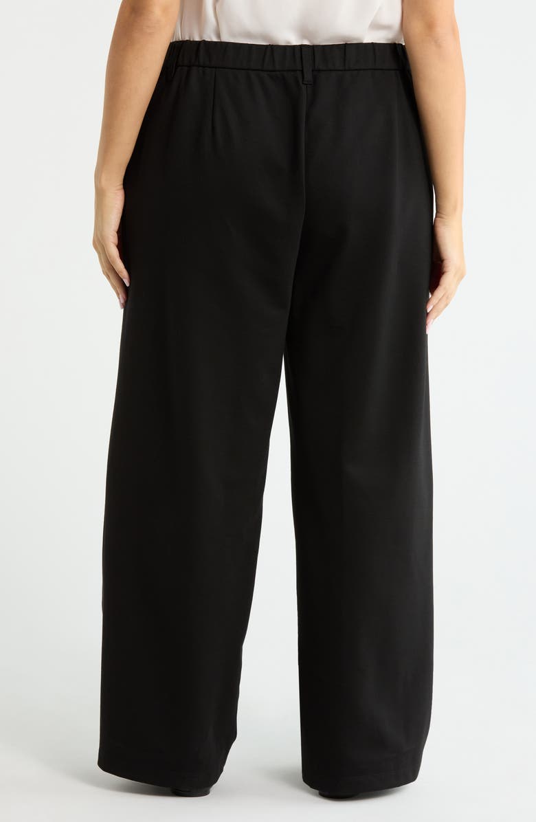 Eileen Fisher High Waist Wide Leg Pants, Alternate, color, Black