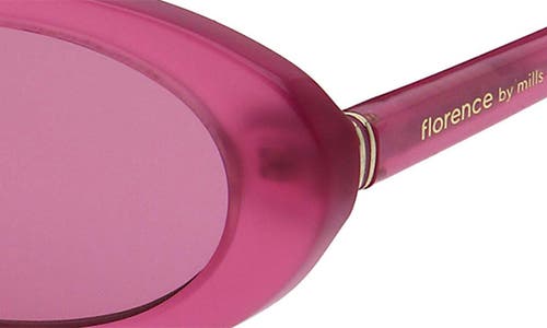 Florence By Mills 52mm Oval Sunglasses In Pink