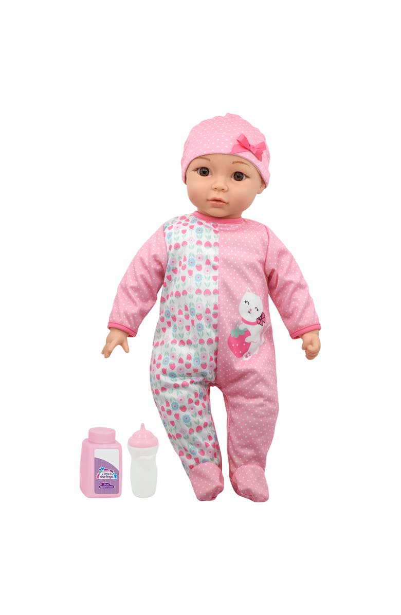 Little Darlings 19" Cuddle Baby Pink Kitty, Main, color, Multicolored