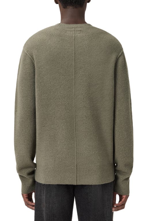 Allsaints Patern Crewneck Sweater In Green