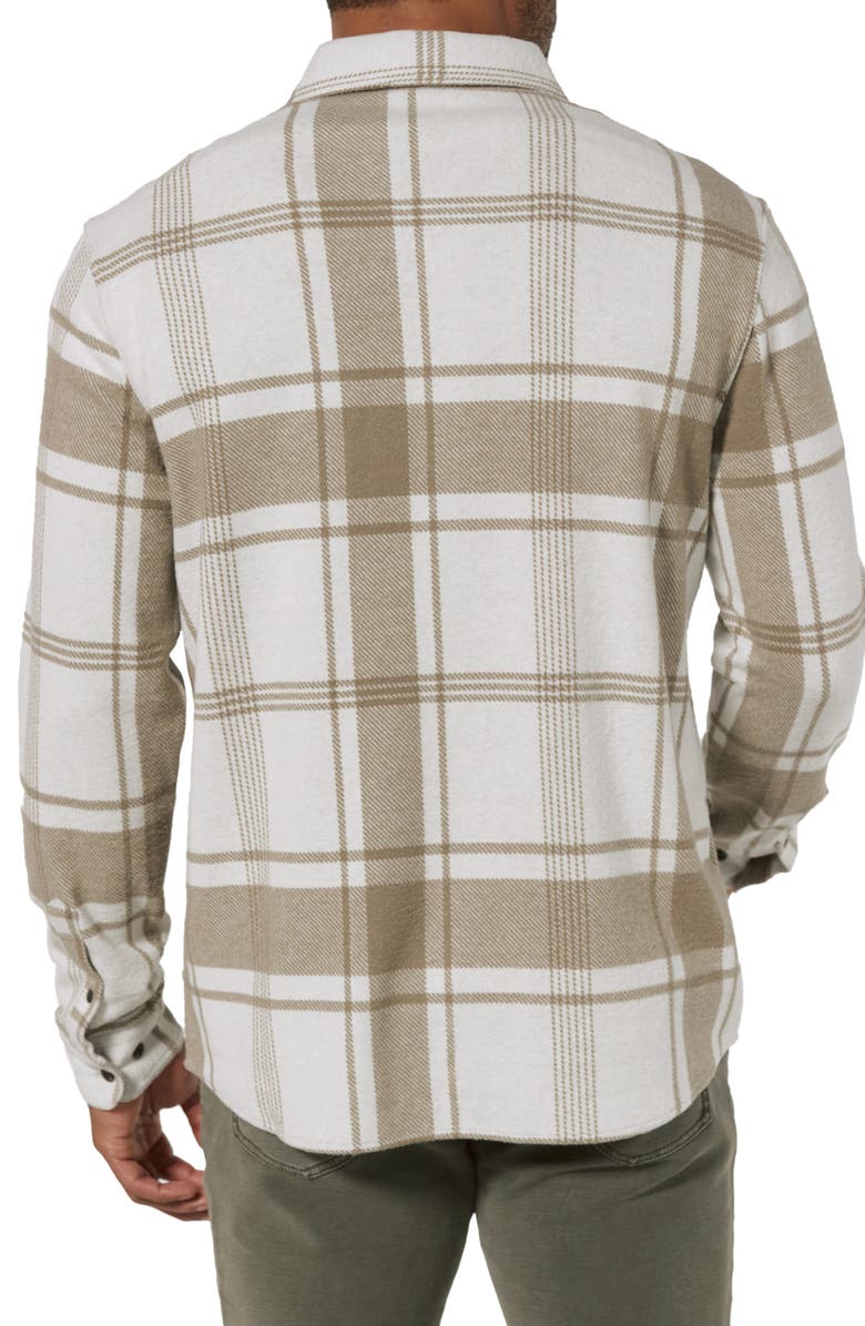 7 Diamonds Generation Plaid Stretch Flannel Button-Up Overshirt, Alternate, color, 