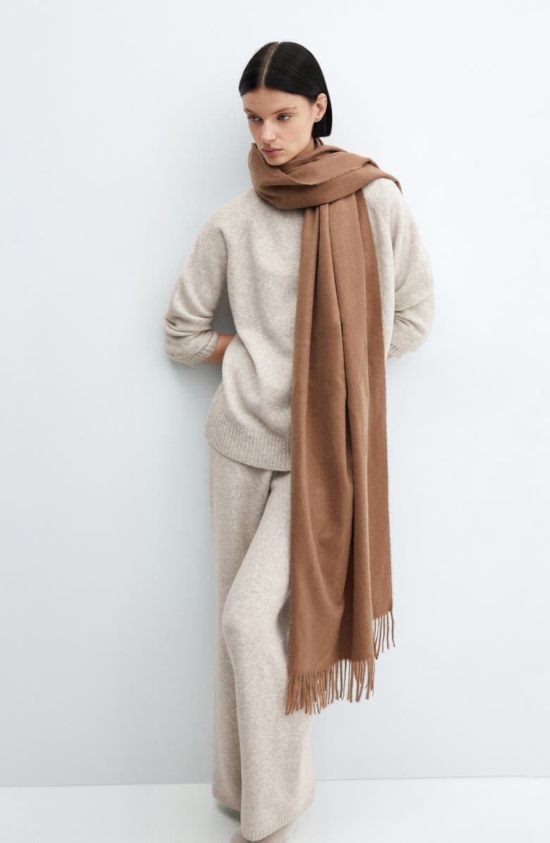 MANGO Sweater Pants, Alternate, color, Beige