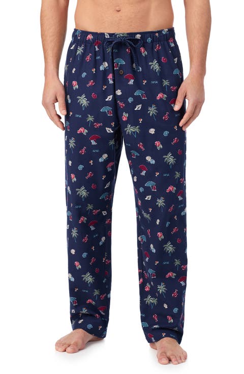 Cotton Flannel Drawstring Pajama Pants