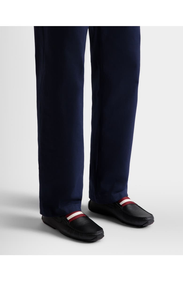 Bally Pilot Driver In Grained Bovine Leather, Alternate, color, Black