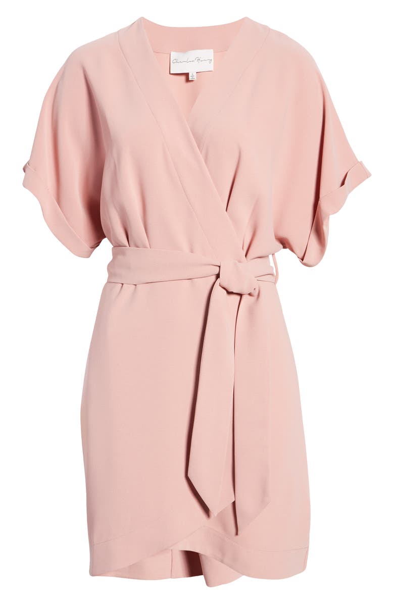 Charles Henry Dolman Wrap Dress, Alternate, color, Mauve