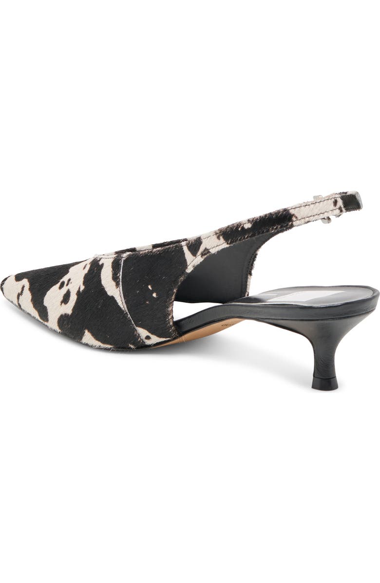 Dolce Vita Alenna Slingback Pointed Toe Kitten Heel Pump, Alternate, color, Black/White Taurus C