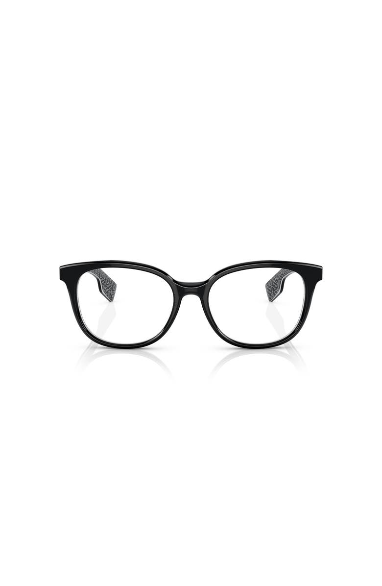 Burberry 51mm Square optical glasses, Alternate, color, Black