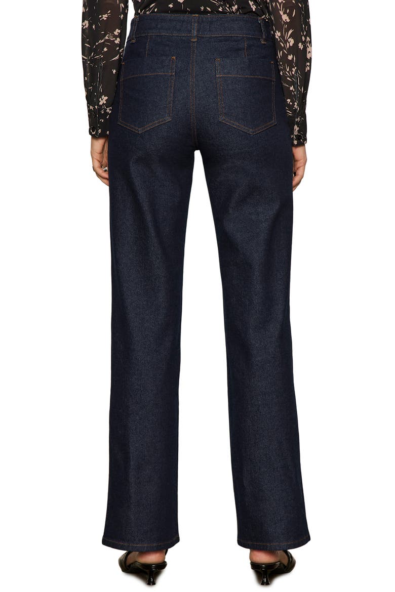 Marine Mid Rise Wide Leg Jeans, Alternate, color, FIRST BLUE