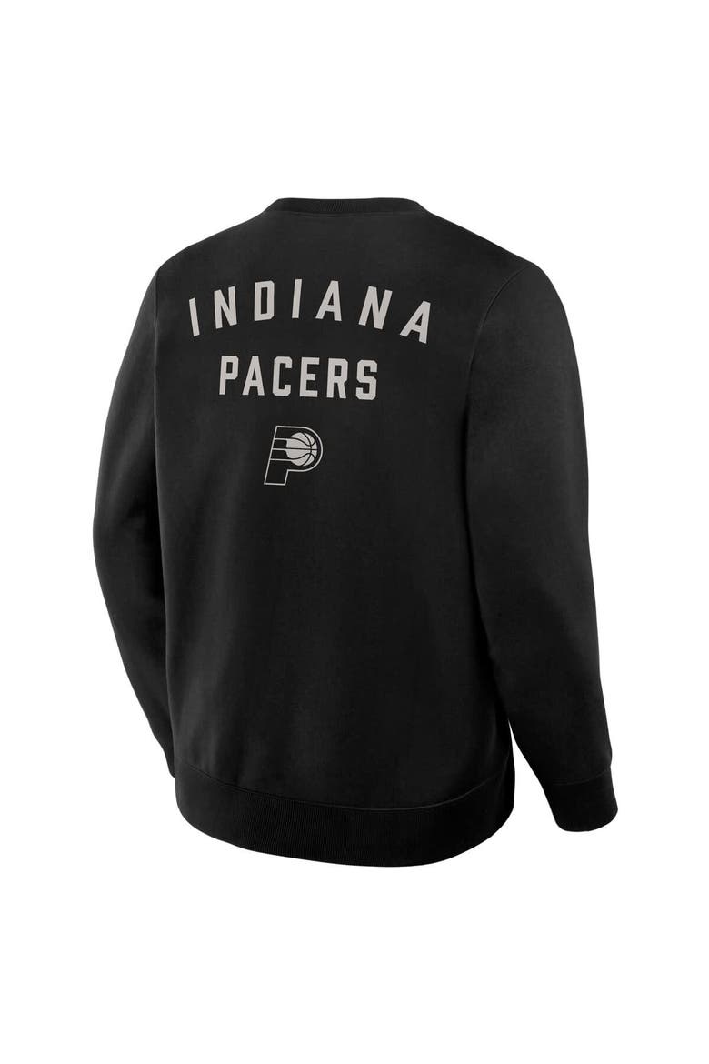 Men's Fanatics Black Indiana Pacers Crossover Collection Defensive Rotation Drill Premium Pullover Sweatshirt, Alternate, color, Black