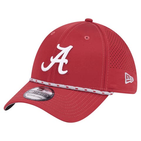 Men's New Era  Crimson Alabama Crimson Tide Rope 39THIRTY Flex Hat