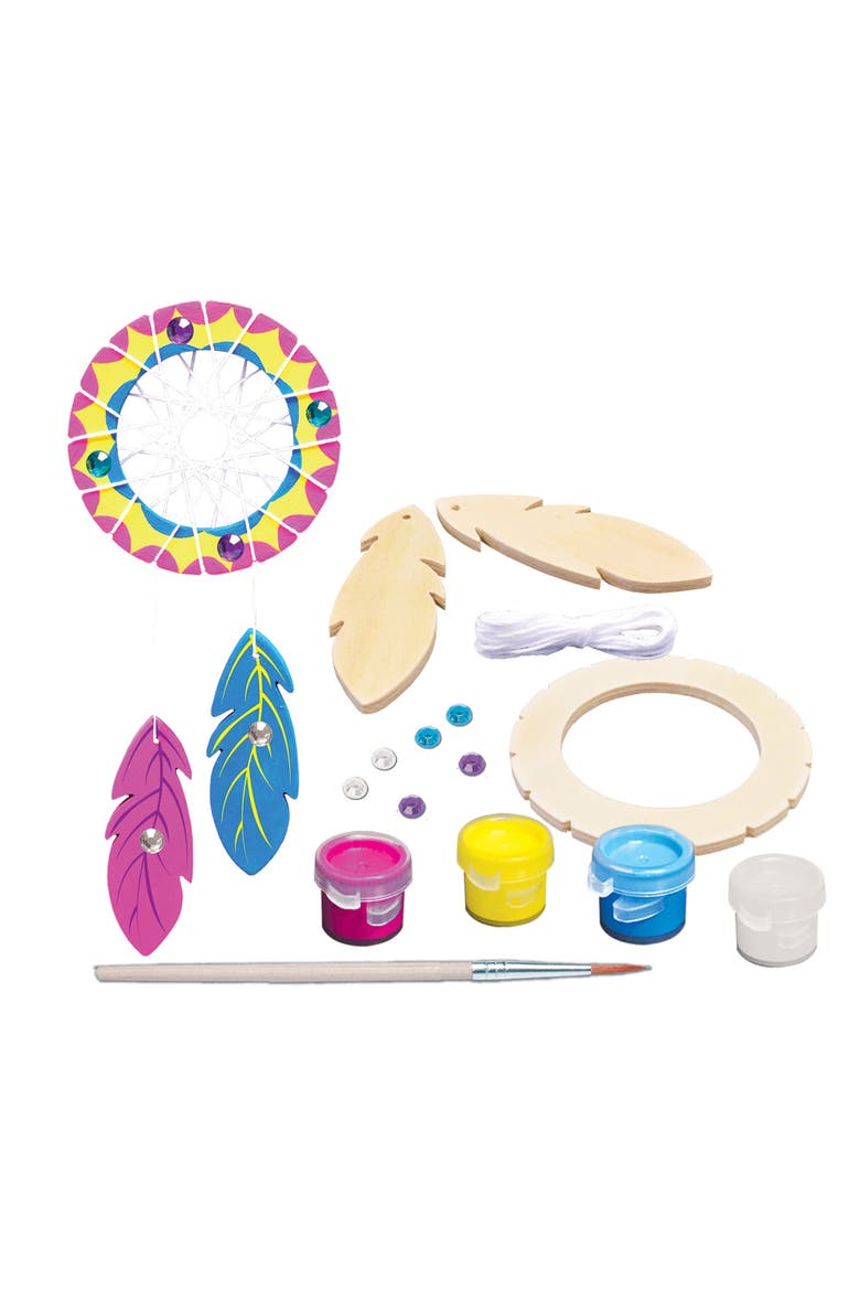 Dream Catcher Wood Craft & Paint Kit, Alternate, color, Multicolor