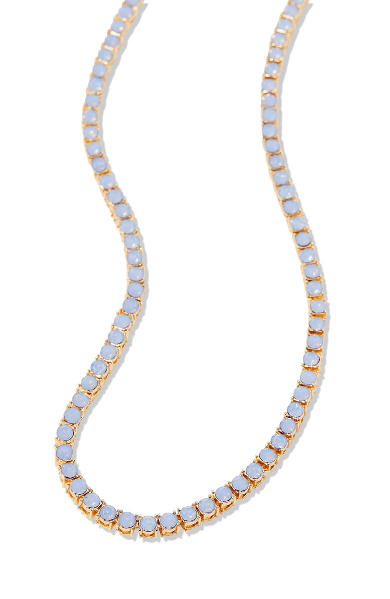 Brook and York Isabella Cubic Zirconia Tennis Necklace, Alternate, color, Gold