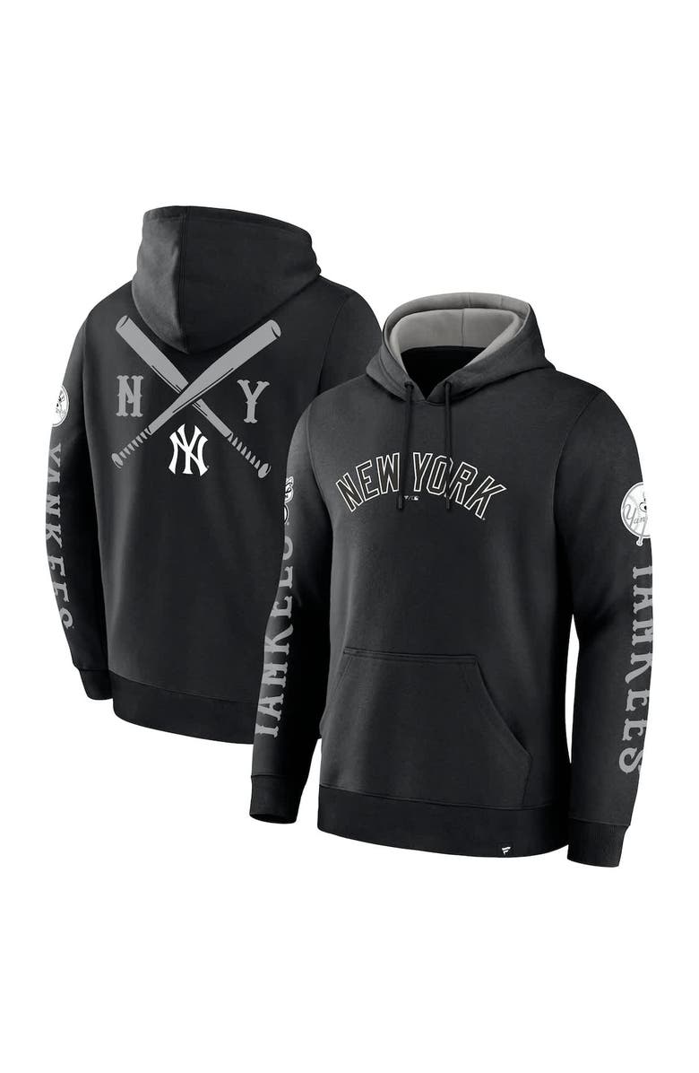 FANATICS Men's Fanatics  Black New York Yankees Big City Legacy Fleece Pullover Hoodie, Alternate, color, 