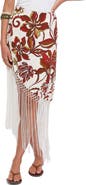 Petal & Pup Shelby Print Fringe Skirt