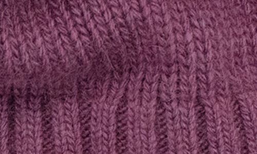 Portolano Minerva Button Beanie In Purple