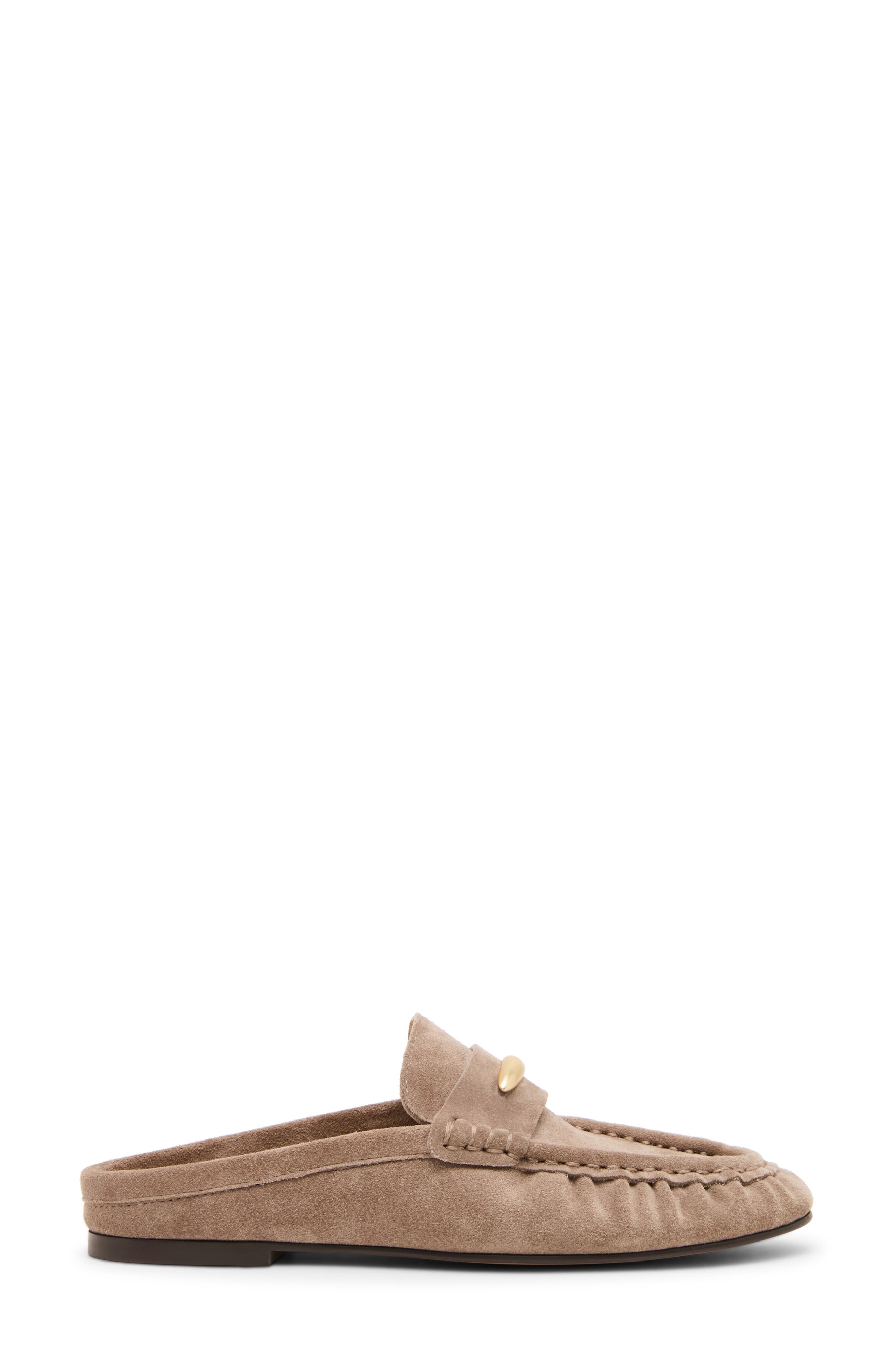 Rixy Metal Crescent Mule, Alternate, color, TAUPE SUEDE