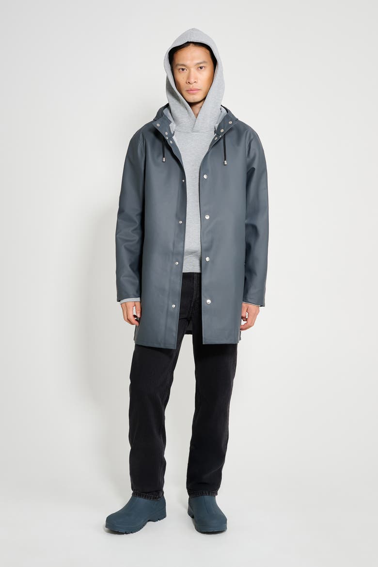 Stockholm Lightweight Raincoat, Alternate, color, Charcoal