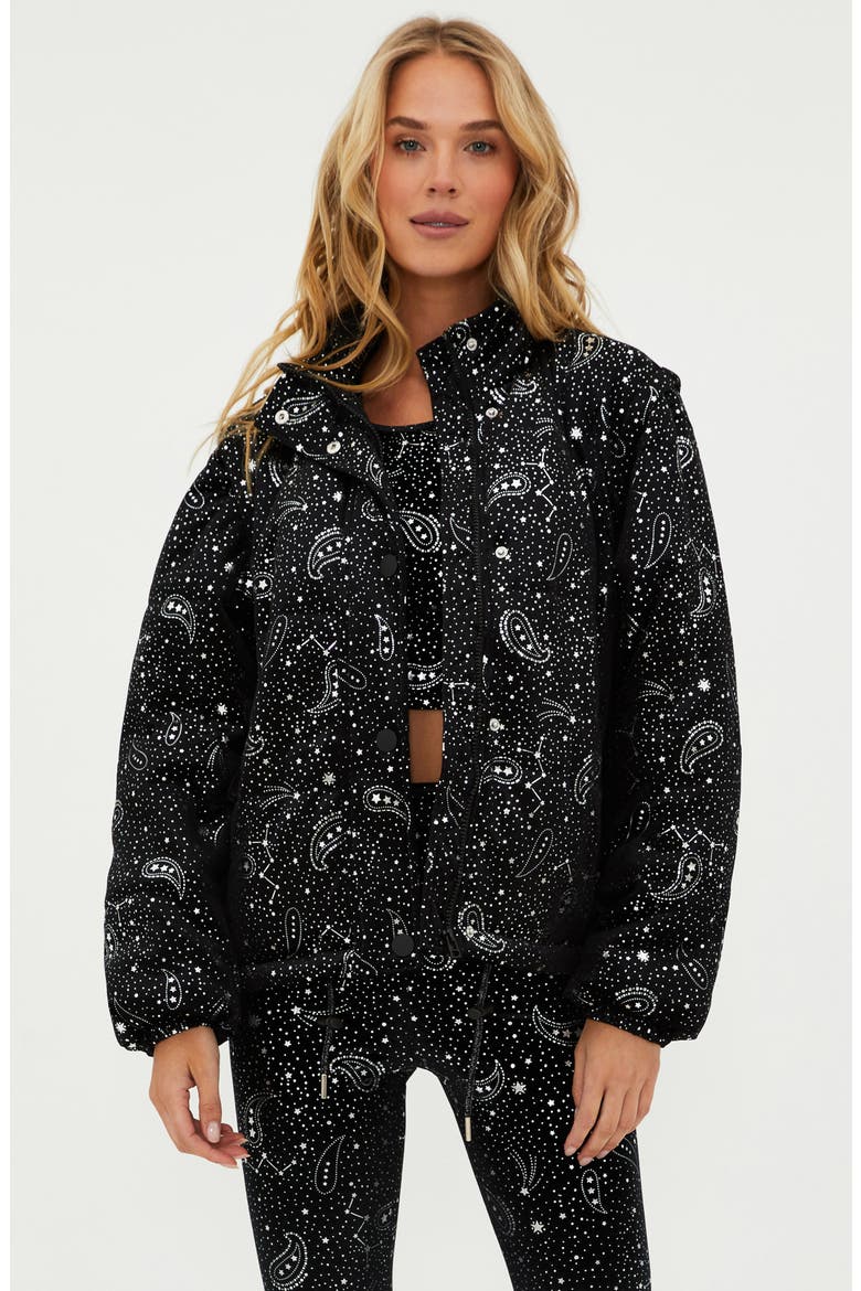 Kris Convertible Shooting Stars Puffer Jacket, Alternate, color, SHOOTING STARS