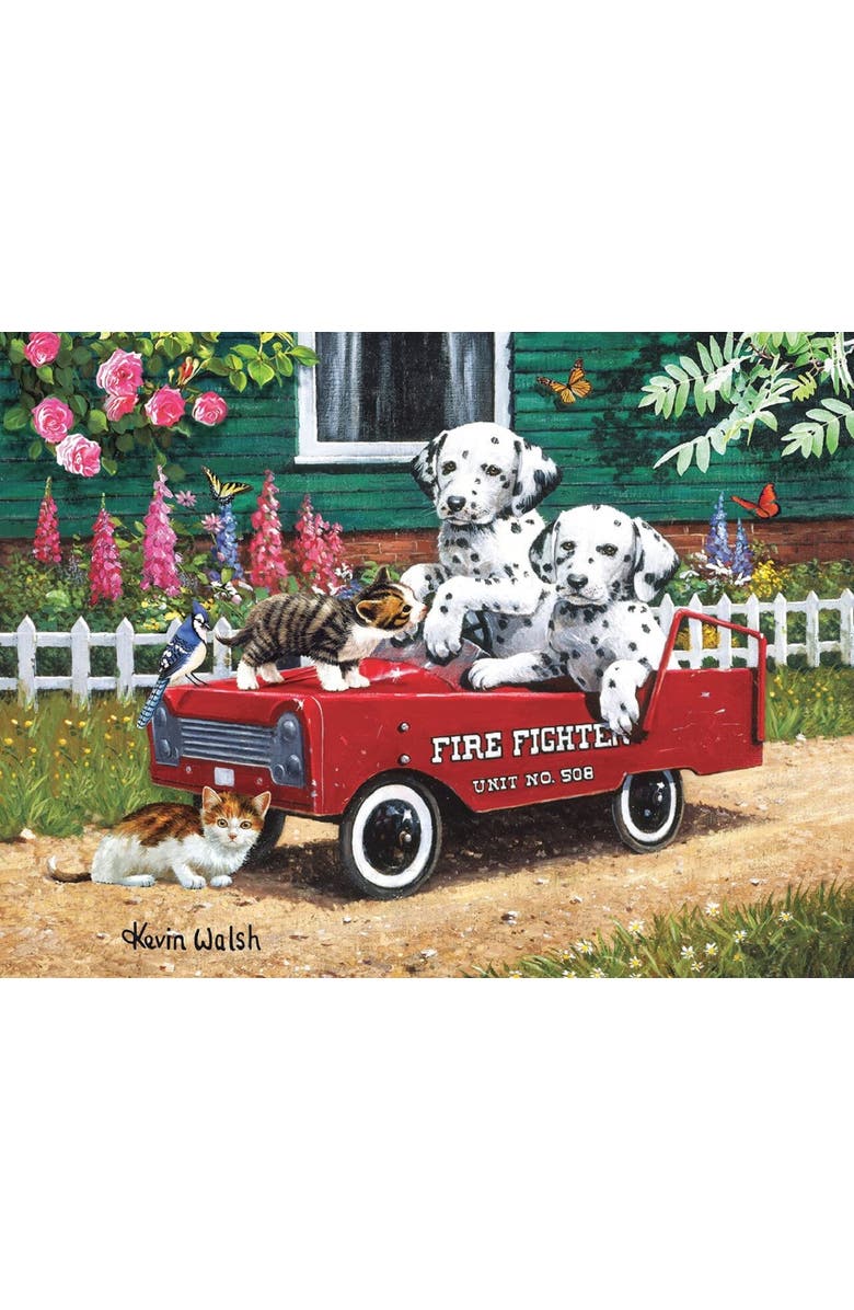 Sunsout Fireman Friends 300 piece Jigsaw Puzzle for Adults, Alternate, color, Multicolor