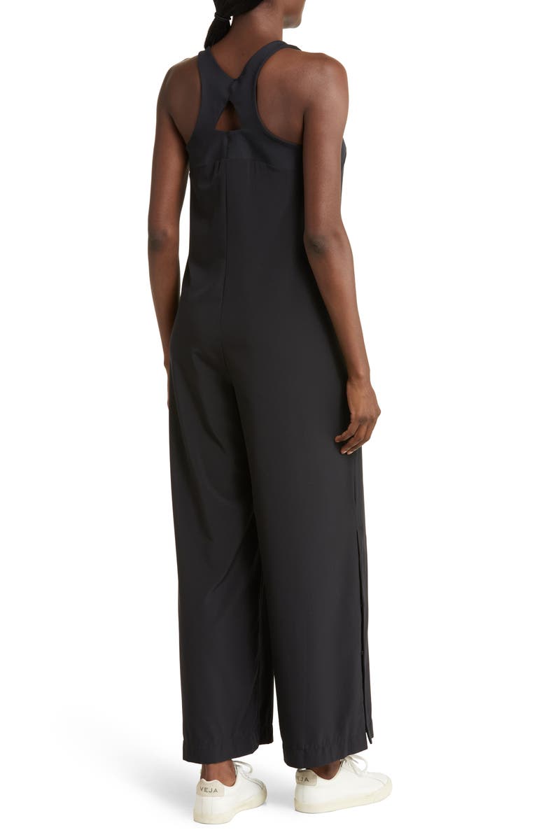 Zella Getaway Relaxed Sleeveless Wide Leg Jumpsuit, Alternate, color,