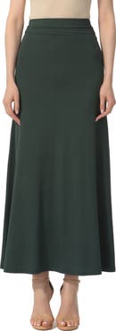 Kimi & Kai Women's Waist Ruched Maxi Skirt